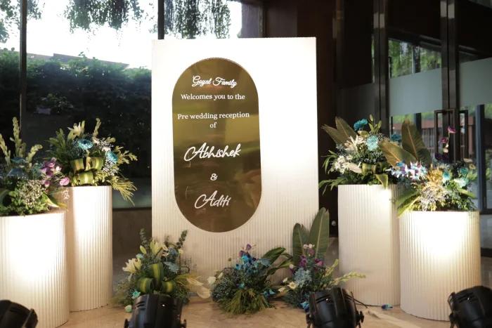 Avadh Pre-reception event decor